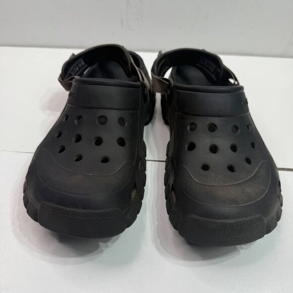 Crocs Black Unisex Size W11/M9 Outdoor Offroad Clogs Adjustable Ankle Straps - Picture 2 of 7